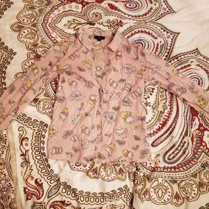 **CLEARANCE** Victoria Beckham Teacup Rabbit Button-up Shirt/Blouse